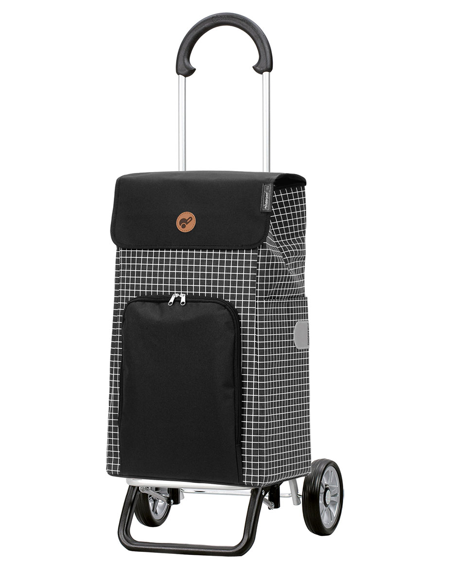 Chariot De Courses Andersen Scala | 47 Litres - Roues 15cm | Sacoche Héra Noir